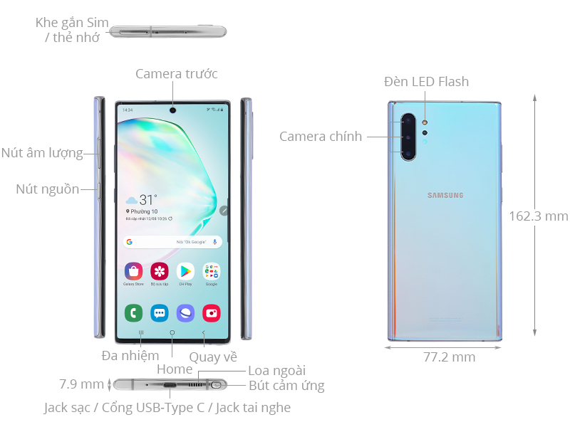 Samsung Note 10 plus Chính hãng SSVN