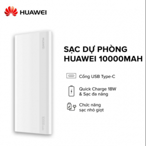 HUAWEI CP11QC POWER BANK 10000MAH (MAX 18W) TYPE-C (WHITE)